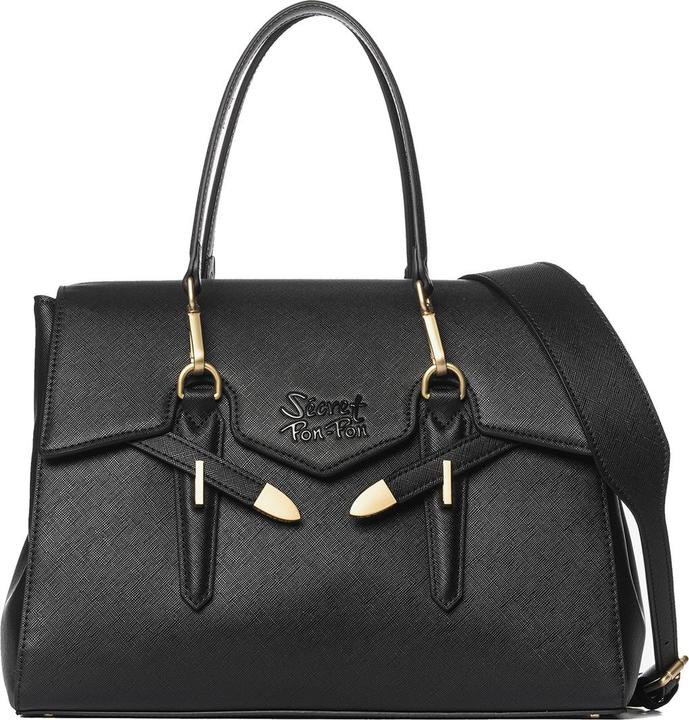 Immagine prodotto Secret Pon Pon Handtasche Damen - Modell Elora Elite - 100% Polyurethan - 31.0 X 26.0 X 11.5 Cm