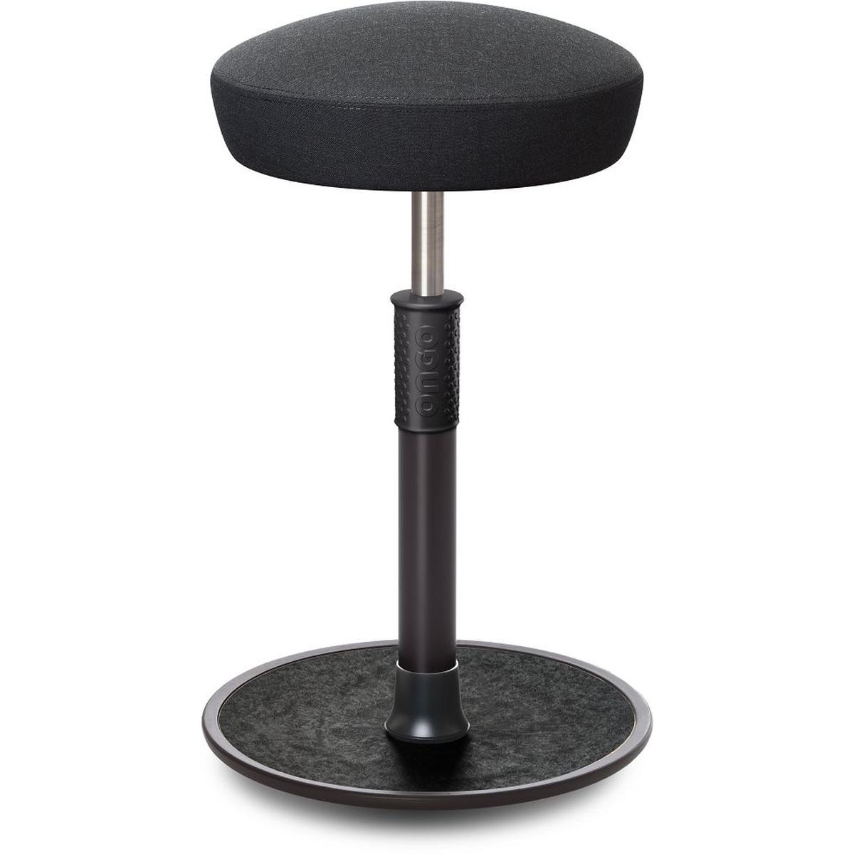 Ongo, Bürostuhl, Sitz- Stehhocker Free Tall Hutsitz kvadrat Remix Anthrazit schwarz /schwarz