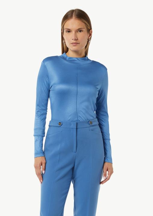 Produktbild Comma T-Shirt Schimmerndes Langarmshirt im Slim Fit (36)