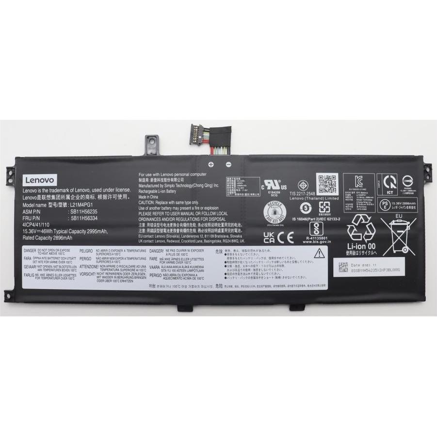 Lenovo Battery (4 Zellen, 2995 mAh), Notebook Akku