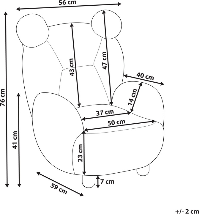 Actual product image Beliani Melbu (Child armchair)
