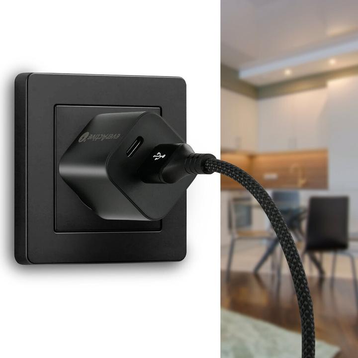 Produktbild Everactive USB-C > USB-A 2.0 (Display) - Daten-Ladekabel (2 m, USB 2.0, 15 W)