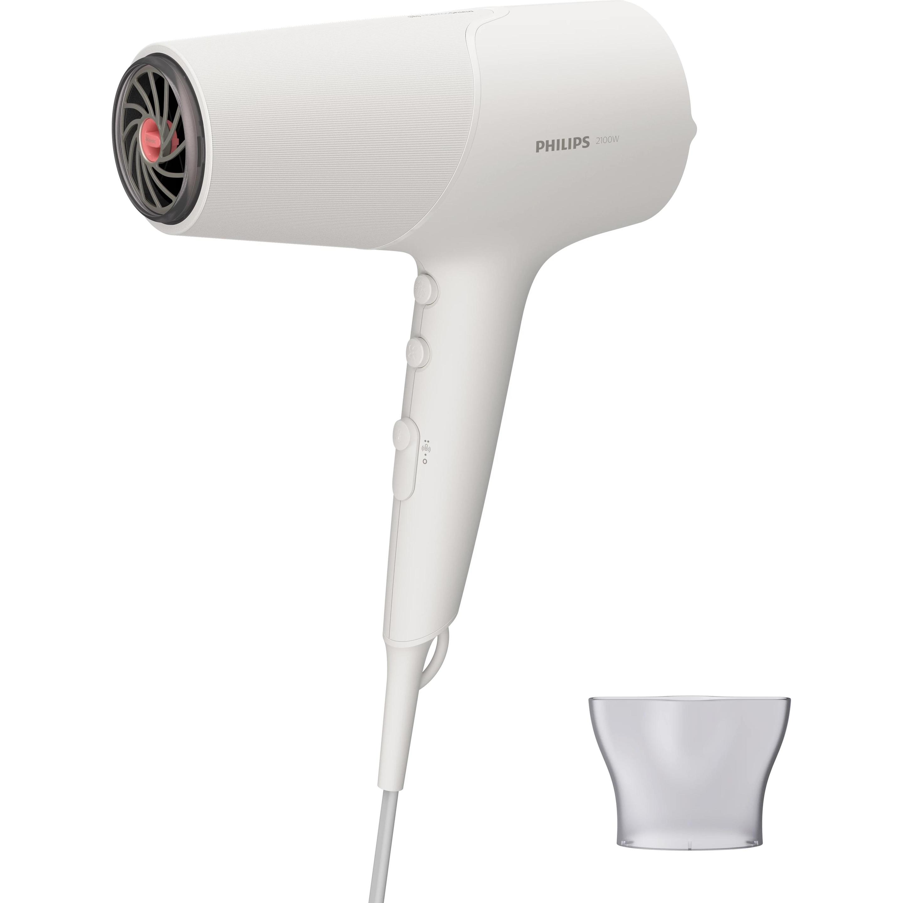 Philips Bianco Asciugacapelli, Bhd501/00 (2100 W)