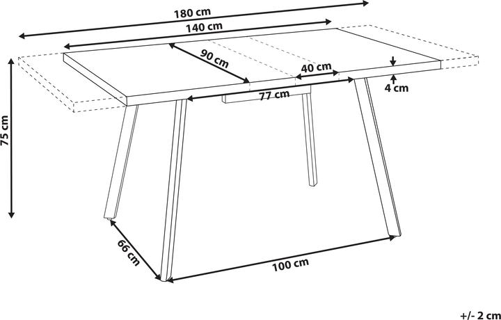 Actual product image Beliani Harlow (90 x 140 x 75 cm)