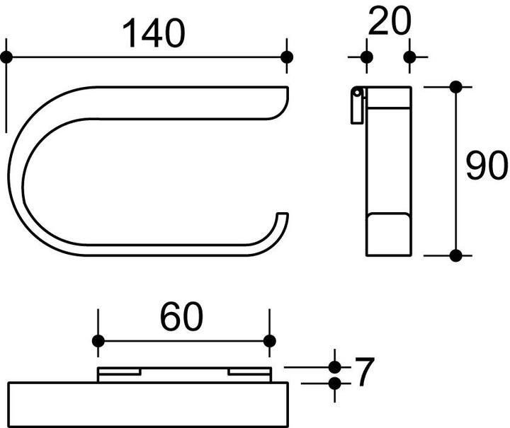 Produktbild Hewi WC-Papierhalter