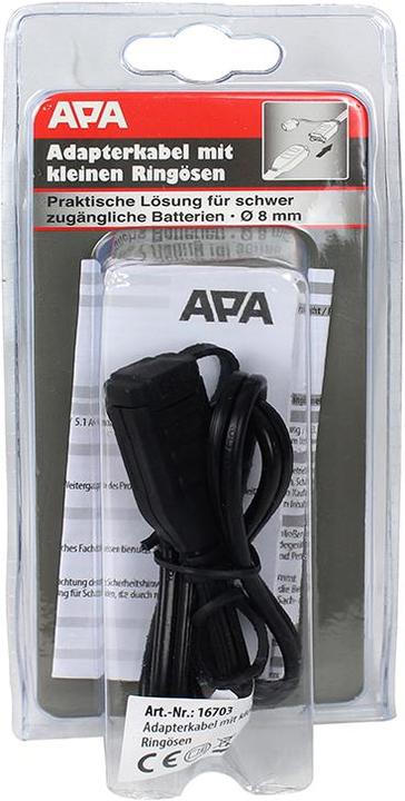 Actual product image APA Adapter cable for battery charger