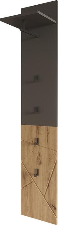 Vicco Wandgarderobe Irma, Anthrazit/Artisan, 31 x 160 cm