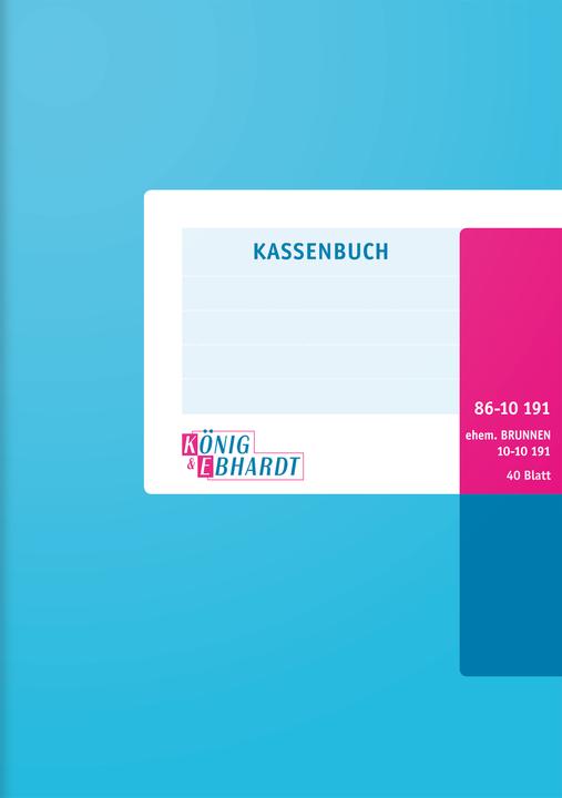 König & Ebhardt Kassenbuch A5 40 Blatt kartoniert (40x)
