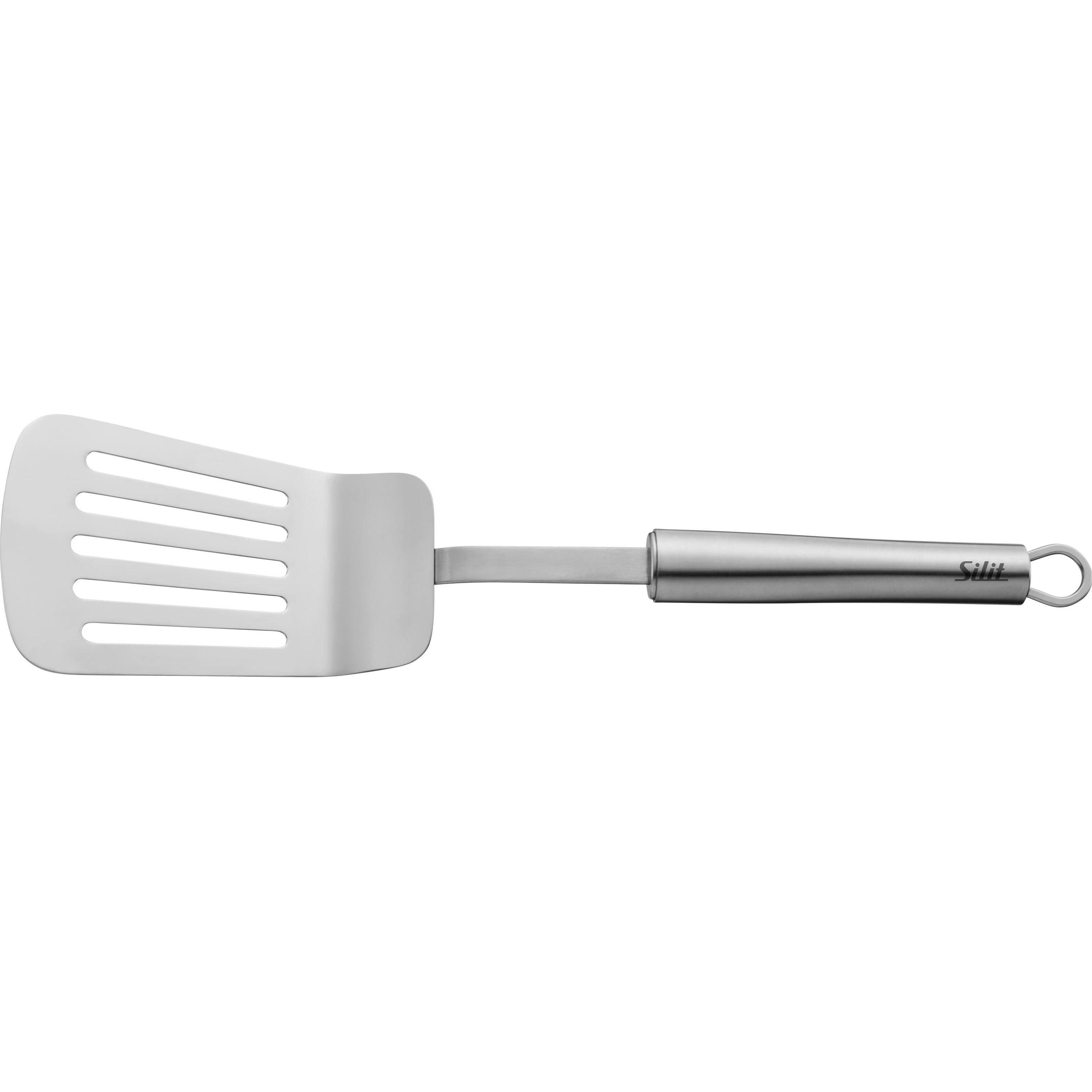 Silit Pfannenwender Grillspachtel Lasagneheber 34cm Classic Line Edelstahl, Kochbesteck, Silber