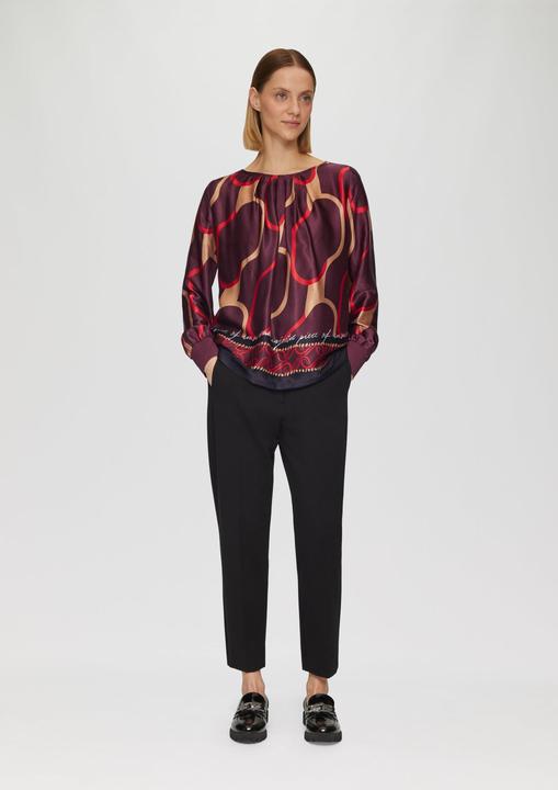 Produktbild S.Oliver T-Shirt Shirt im Fabricmix mit Raff-Details (44)