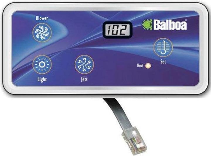 Actual product image Balboa Control panel VL402 with overlay