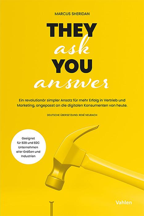 Actual product image They ask, you answer (German, Marcus Sheridan, René Neubach, 2024)