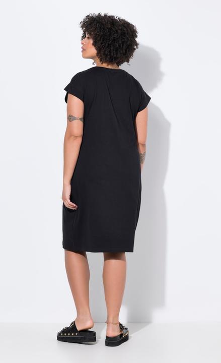Produktbild Angel of Style Shirtkleid, A-Linie, Jersey, Glitzer-Schriftzug (52)