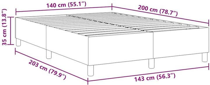 Image du produit vidaXL Plattformbett (140 x 200 cm)