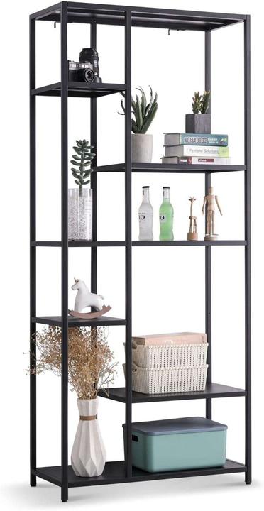 Coemo Standregal Metall schwarz Chicago XL (80 x 35 x 185 cm)