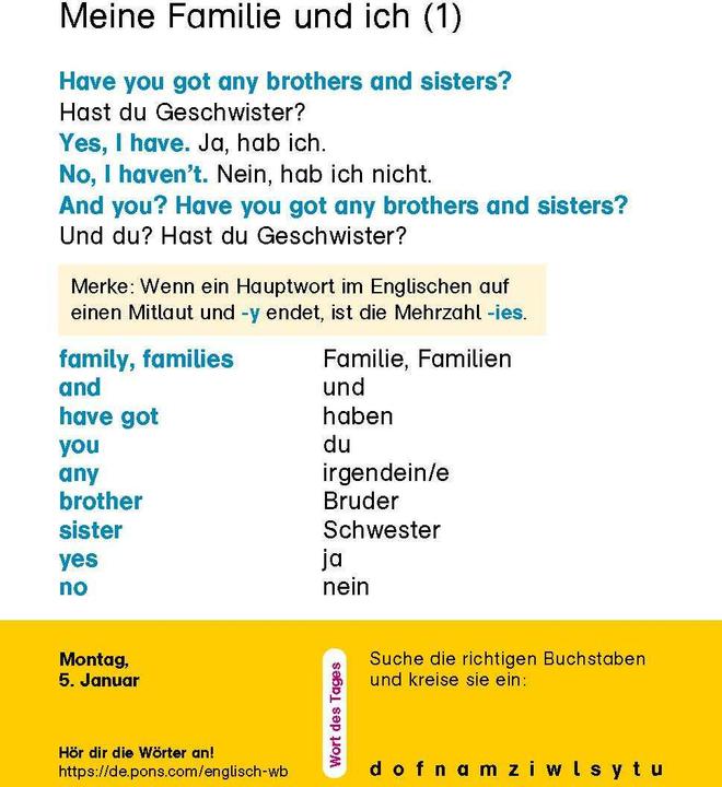 Produktbild Langenscheidt Kinderkalender Englisch 2026 (12.5 x 16 cm)