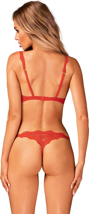 Immagine prodotto Obsessive Set di reggiseno aperto Bergamore 2 pezzi - Rosso (S)