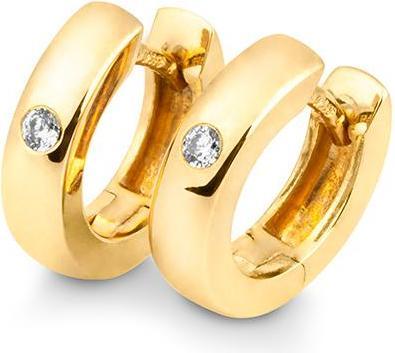 Produktbild Breuning Creolen - BRILL. 0,06 Ct. H/si (750/18 K Gold)