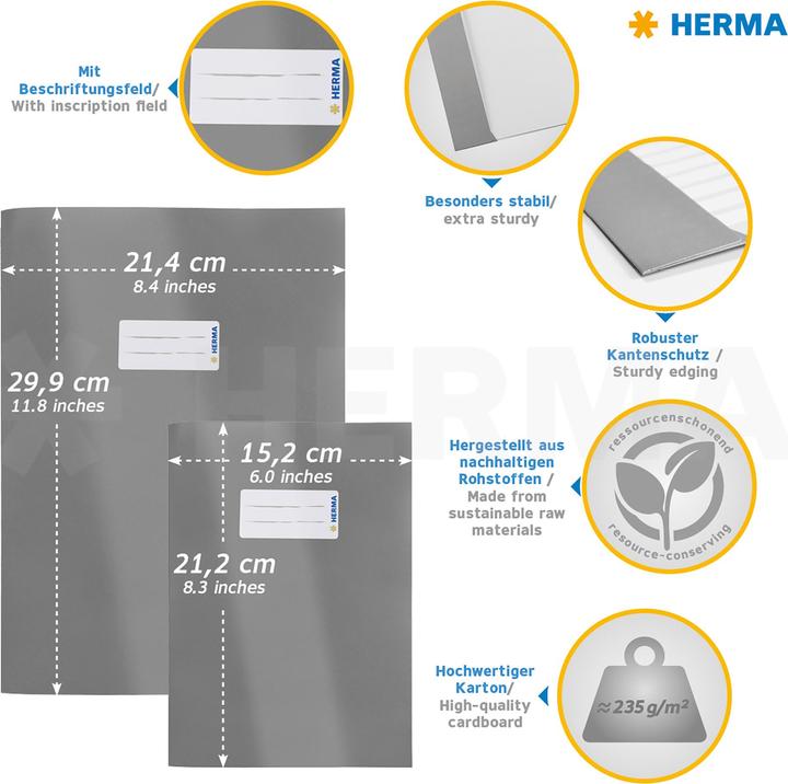 Actual product image Herma A4 cardboard booklet protector (A4)