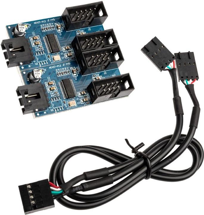 Actual product image Akasa Internal USB 2.0 hub card, incl. 30cm USB cable (4 Ports)