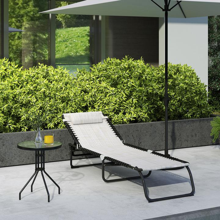 Actual product image Outsunny Folding lounger (197 cm)