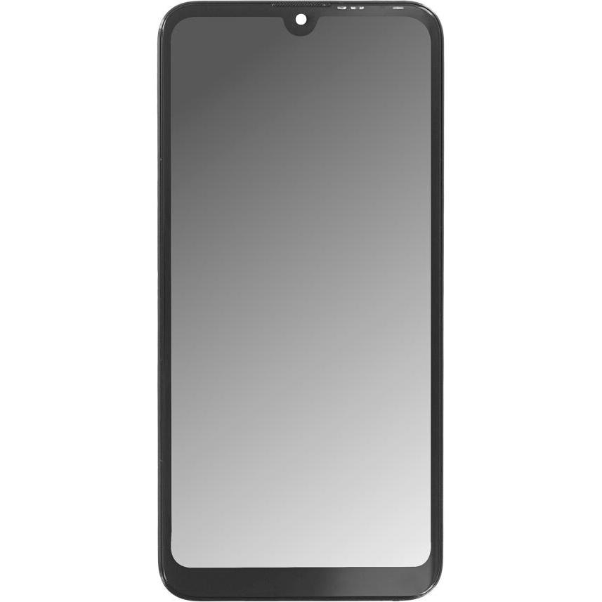 OEM Unità display + cornice per Huawei Y6 2019 nero, senza logo, Pezzi di ricambio per dispositivi mobili, Nero