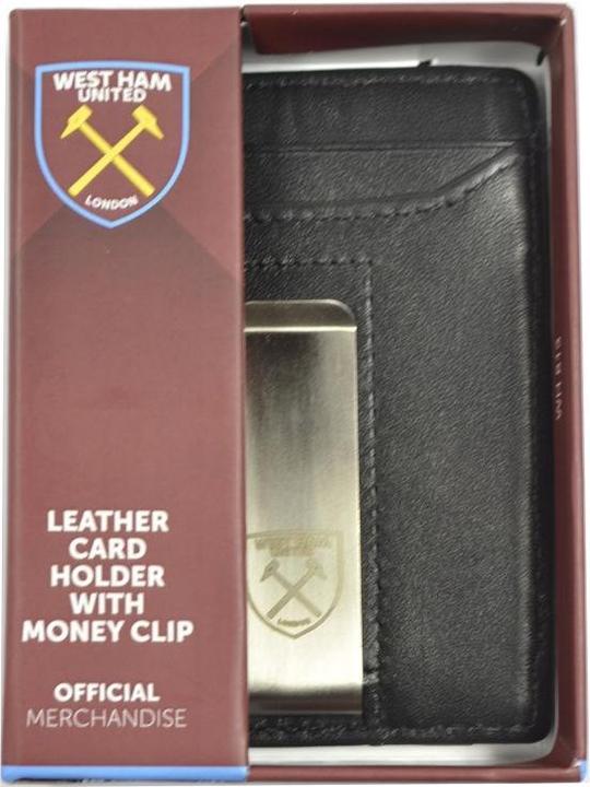 Actual product image West Ham United FC Leather Money Clip Wallet