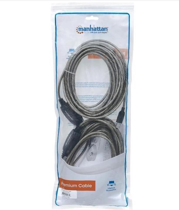 Produktbild Manhattan USB A/USB B, M/M (15 m, USB 2.0)