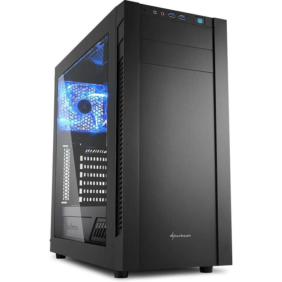 Sharkoon S25-W (ATX), PC Gehäuse, Schwarz