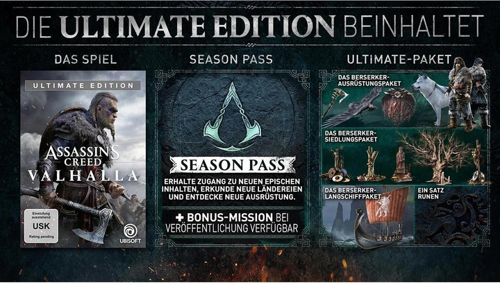 Actual product image Ubisoft Assassin's Creed Valhalla - Ultimate Edition (PS4, Multilingual)