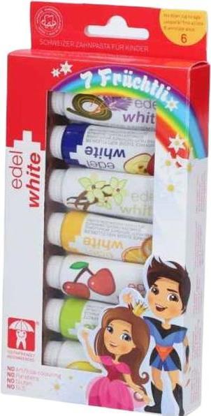 Produktbild Edel + White EDEL WHITE 7 Frchtli Kid zahnpa 7 9.4ml (65.80 ml)