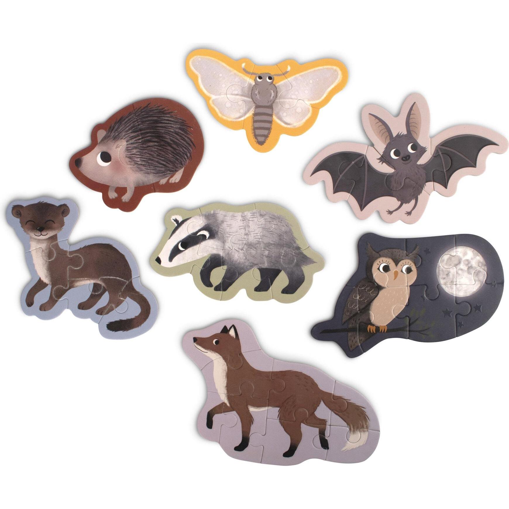 Thumbnail - Filibabba Leuchtpuzzle - Forest friends (8 Teile)