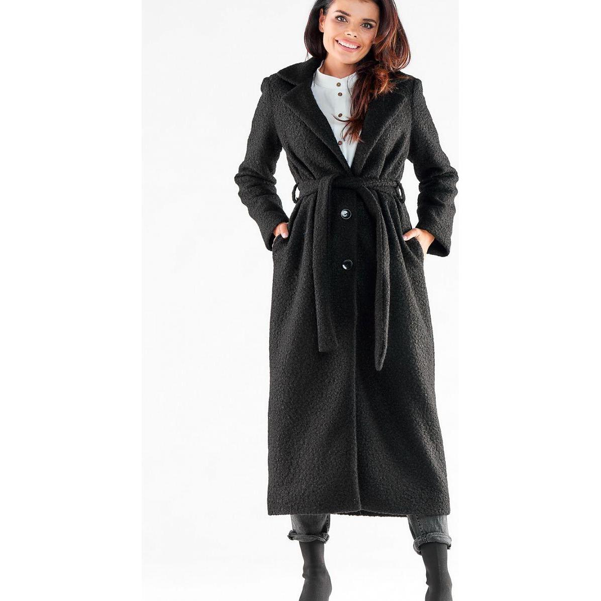 Awama, Damen, Jacke, Mantel model (M), Schwarz, M