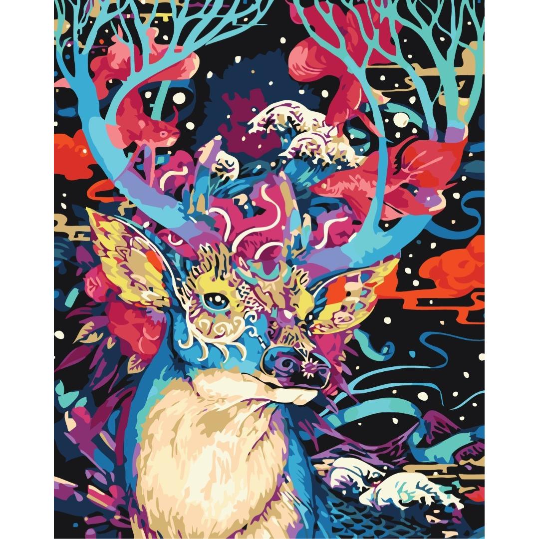 Syma Picture Paint it! Painting by numbers Fantastic deer