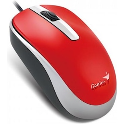 Genius KYE 31010105109 optical mouse with cable DX-120, Red (Kabelgebunden), Maus, Rot