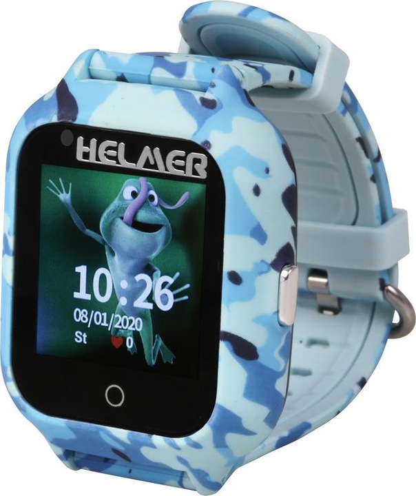 Actual product image Smart touch watch with GPS locator and camera - LK 710 4G modrÃ© for kids