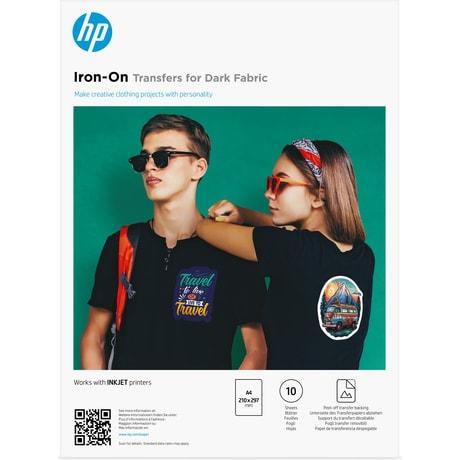 Productafbeelding HP Iron-On Transfers for Dark Fabric A4 (210 x 297 mm) 10 sheets (210 x 297 mm, 10 x)