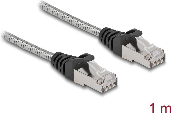 Actual product image Delock RJ45 cable Cat.6A U/FTP with metal jacket 1 m (U/FTP, CAT6a, 1 m)