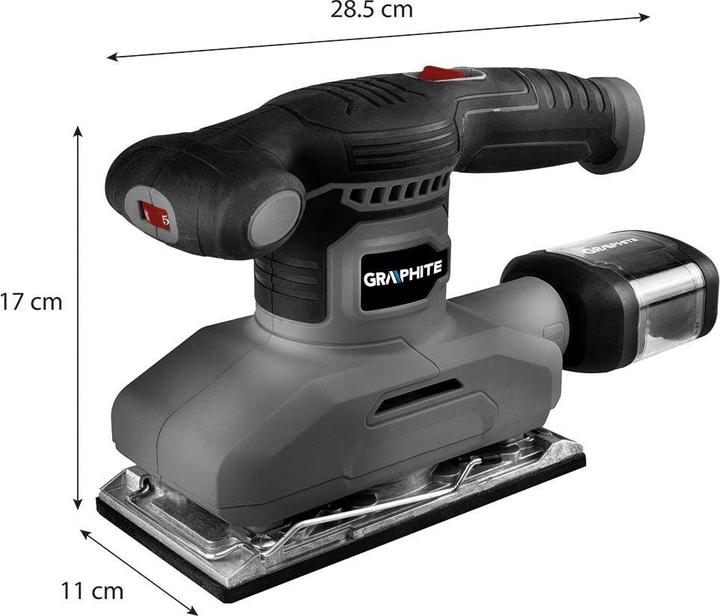 Image du produit Graphite šlifavimo staklės Siliavimo šlifavimo staklės (260W šlifavimo staklės, 90 x 187 mm pėdos) (Ponceuse excentrique, 260 W)