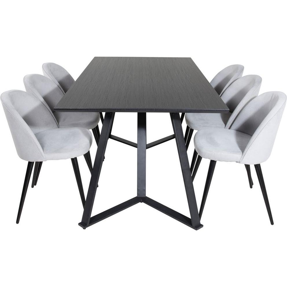 Thumbnail - Ebuy24, Esstisch, Essgruppe Marina 23 (7-teilig) (90 x 90 x 75 cm)