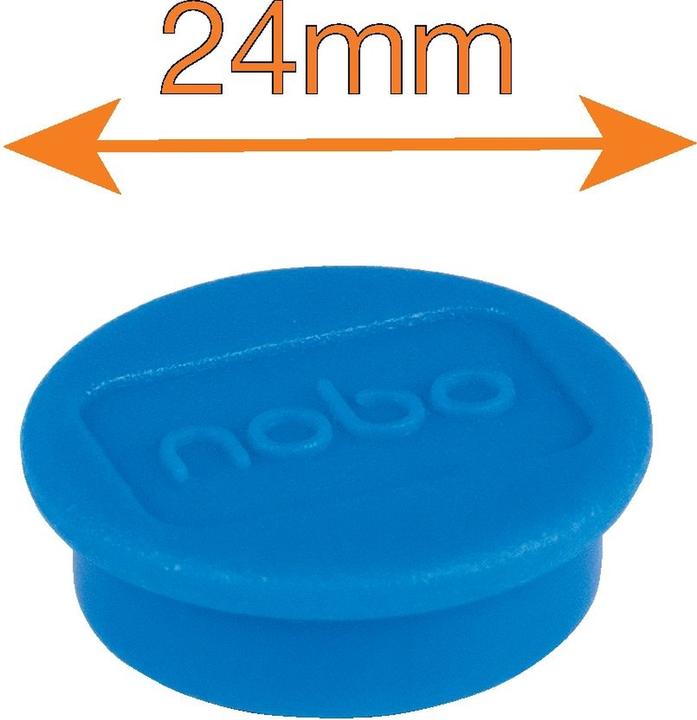 Productafbeelding Nobo Magneet rond 24mm 1915297 ass. 10 stuks (10 x)