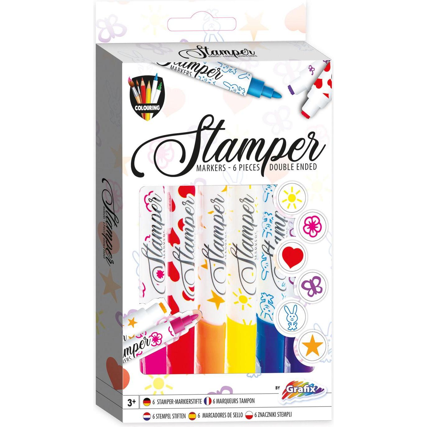 Grafix, Stempel, Stempel Marker, 6st.