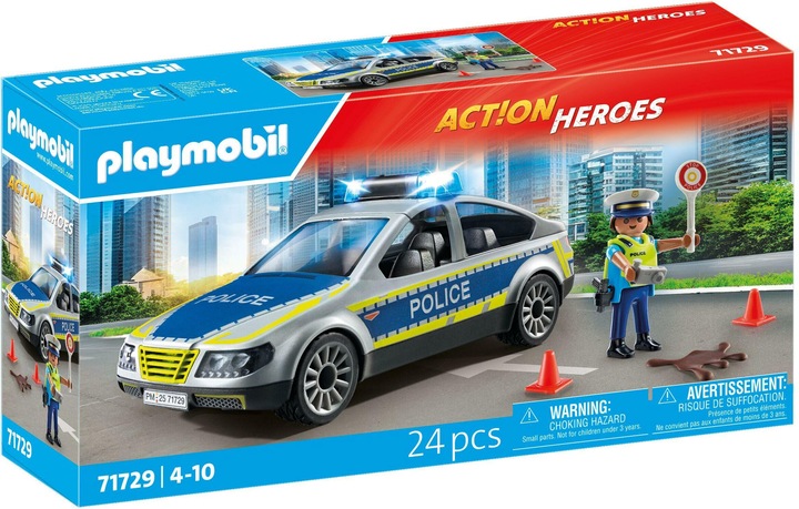 Produktbild Playmobil Polizei Streifenwagen (71729, Playmobil Action Heroes)