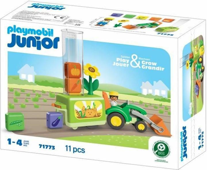 Actual product image Playmobil JUNIOR: Tractor with fun planting machine (71773, Playmobil Junior)