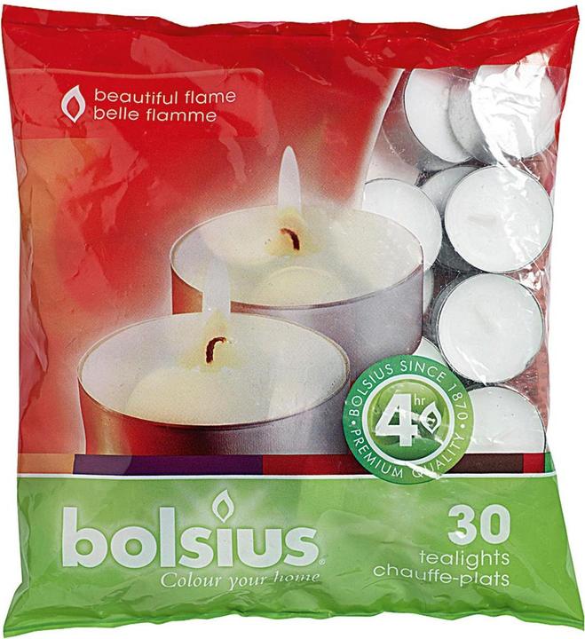 Produktbild Bolsius 30 Teelichte im Beutel (16 Stk.)