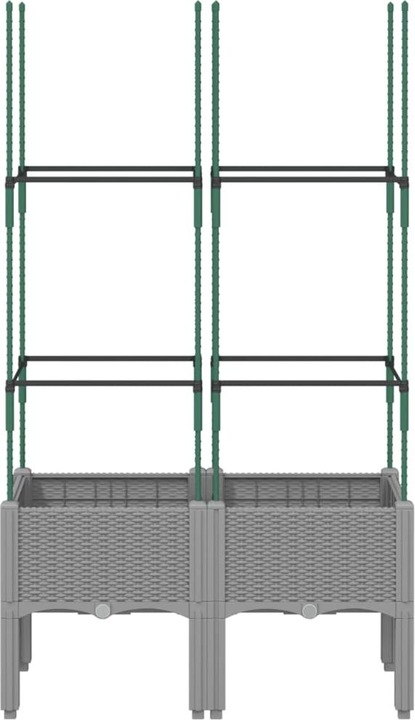 Actual product image VidaXL Planter with trellis PP