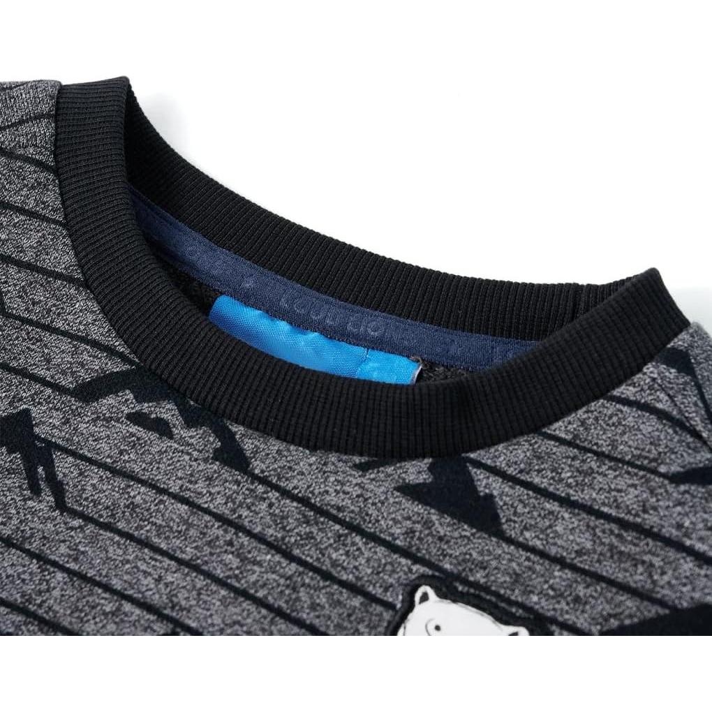Thumbnail - VidaXL, Jungen, Pullover, Kinder-Sweatshirt Marineblau Melange 116,Material: 50, Blau, (116)