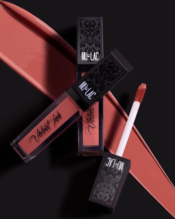 Actual product image Mulac Velvet Ink Matte Liquid Lipstick 01 In My Birthday Suit - A Luxurious Matte Liquid Lipstick (01 In My Birthday Suit)