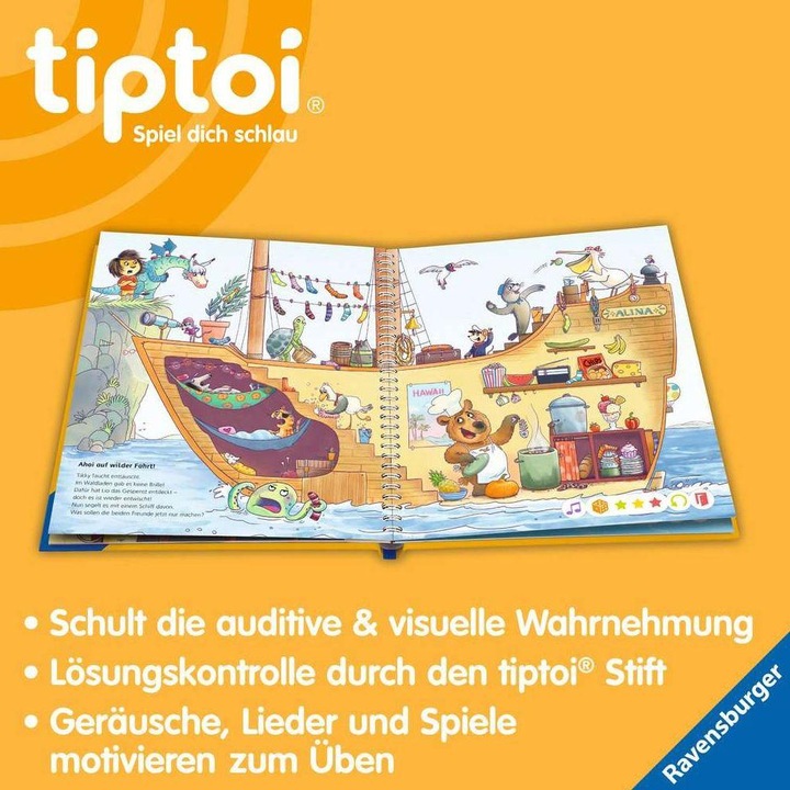 Actual product image tiptoi Meine Lern-Spiel-Welt: Konzentration und Wahrnehmung (German, Helen Seeberg, Antje Hagemann, 2023)