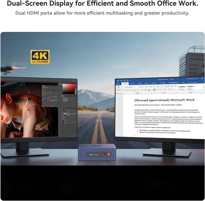 Produktbild Beelink SER3 Mini PC mit Ryzen 3 und Windows 11 Pro (500 GB, 16 GB, AMD Ryzen 3 3200U)